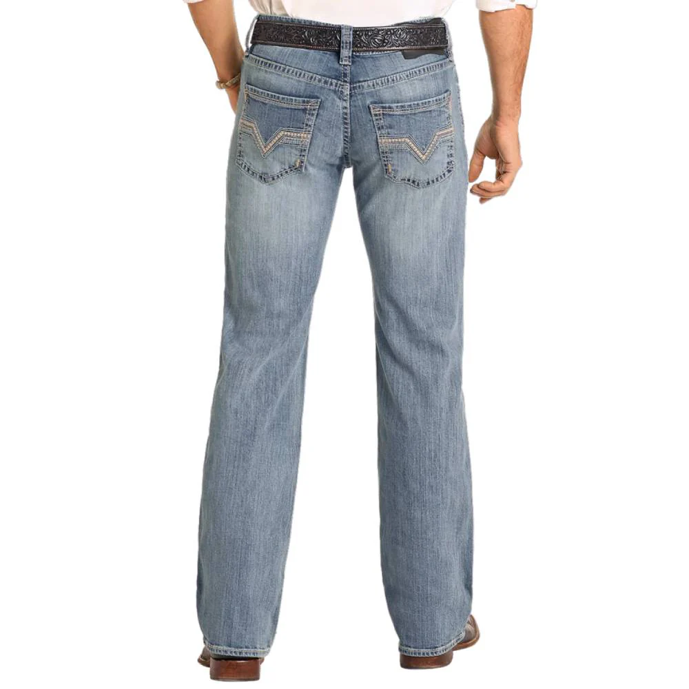 Rock & Roll Denim Men's Pistol Ladder Straight Jeans - FINAL SALE