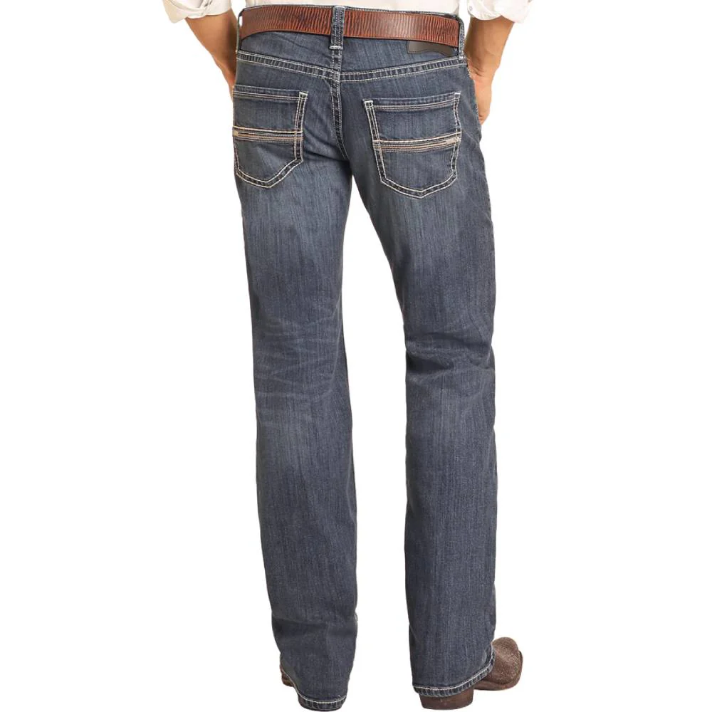 Rock & Roll Denim Men's Pistol Two Tone Straight Jeans - FINAL SALE
