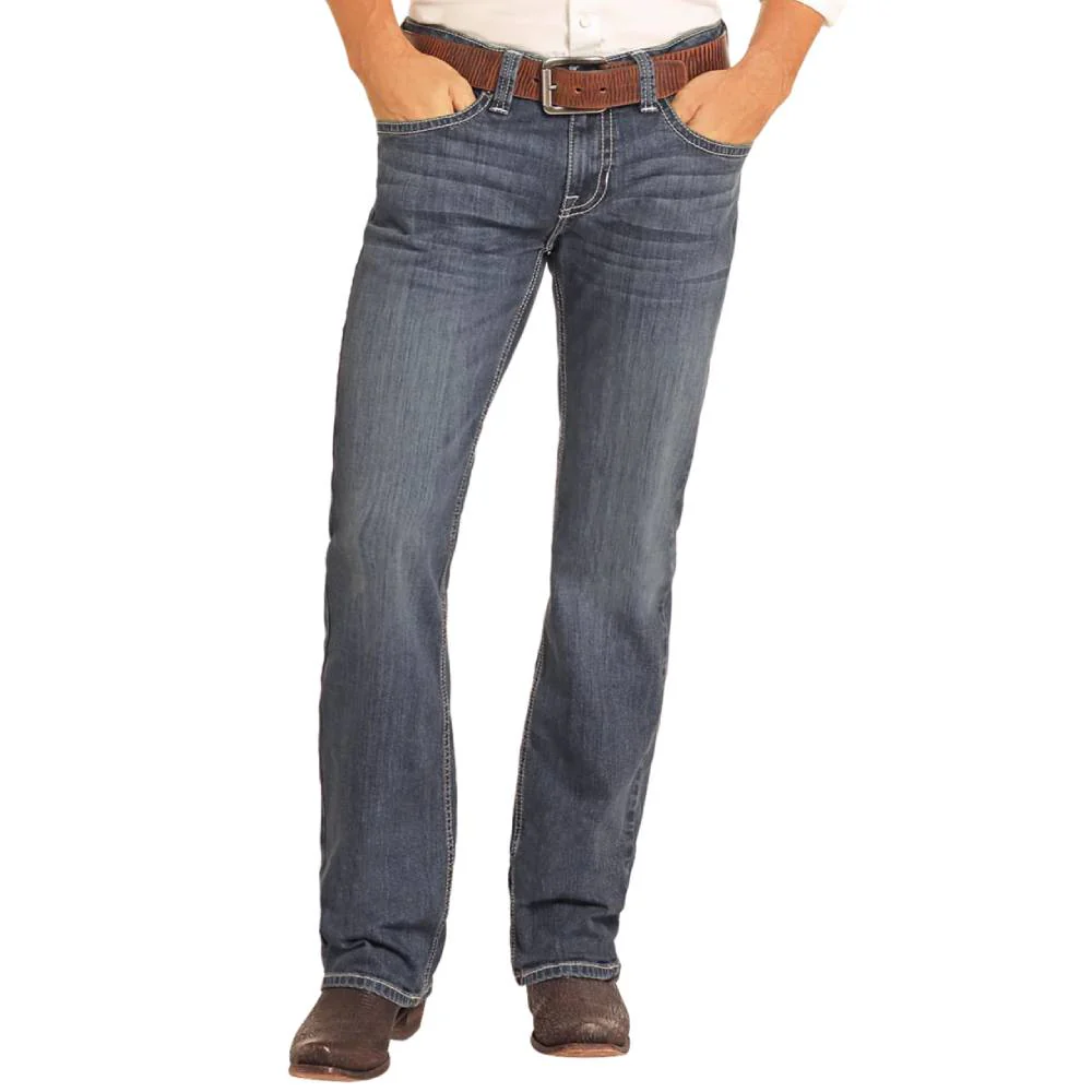 Rock & Roll Denim Men's Pistol Two Tone Straight Jeans - FINAL SALE - Image 3