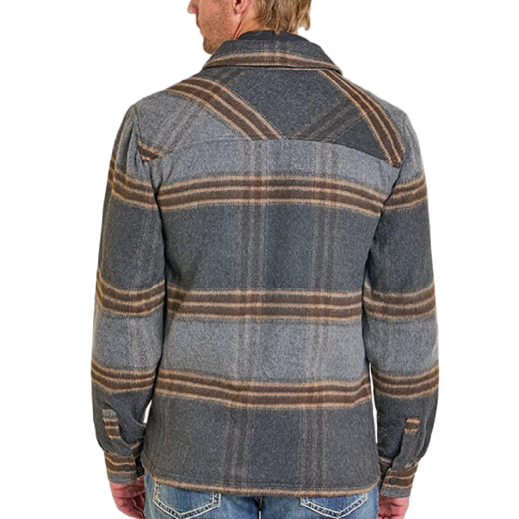 Rock & Roll Denim Men's Plaid Shirt Jacket - FINAL SALE - Image 2