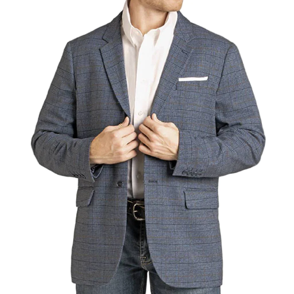 Rock & Roll Denim Men's Plaid Sport Coat