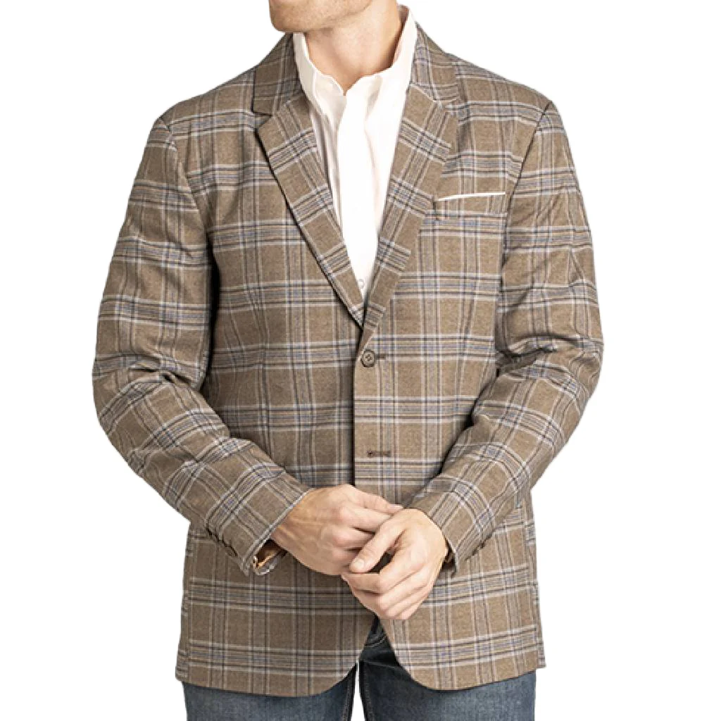 Rock & Roll Denim Men's Plaid Sport Coat