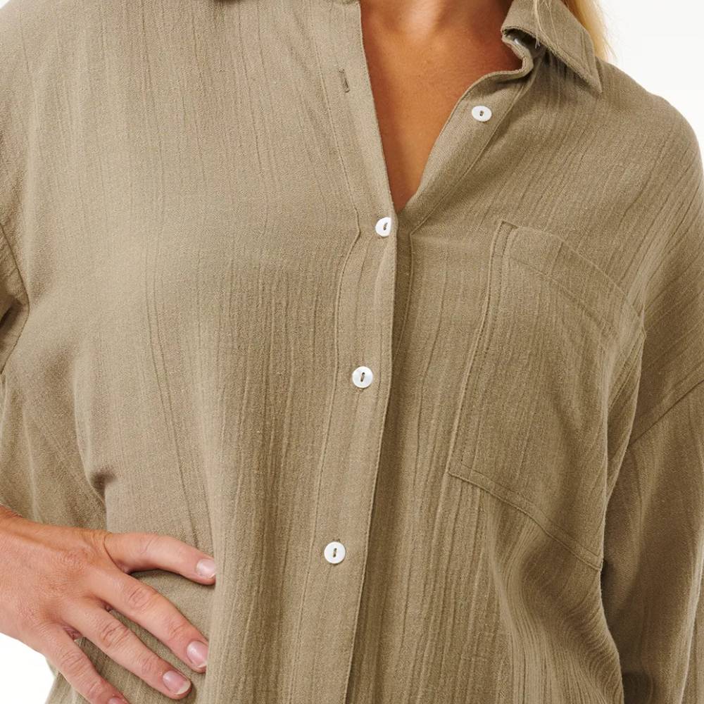 Rip Curl Women's Premium Linen Shirt - FINAL SALE - Image 3