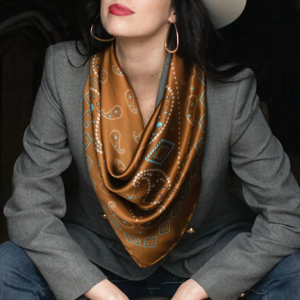 Fringe Scarves "Pretty Paisley" Long Wild Rag - Image 2