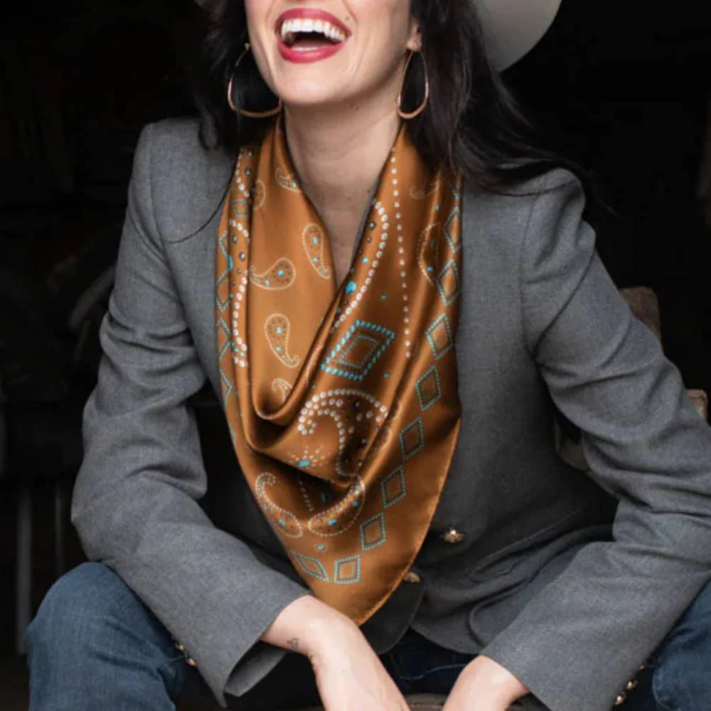 Fringe Scarves "Pretty Paisley" Long Wild Rag - Image 3