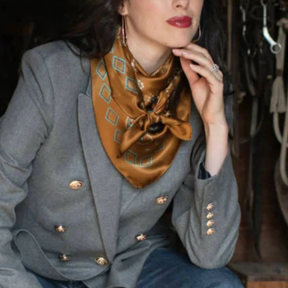 Fringe Scarves "Pretty Paisley" Long Wild Rag - Image 4