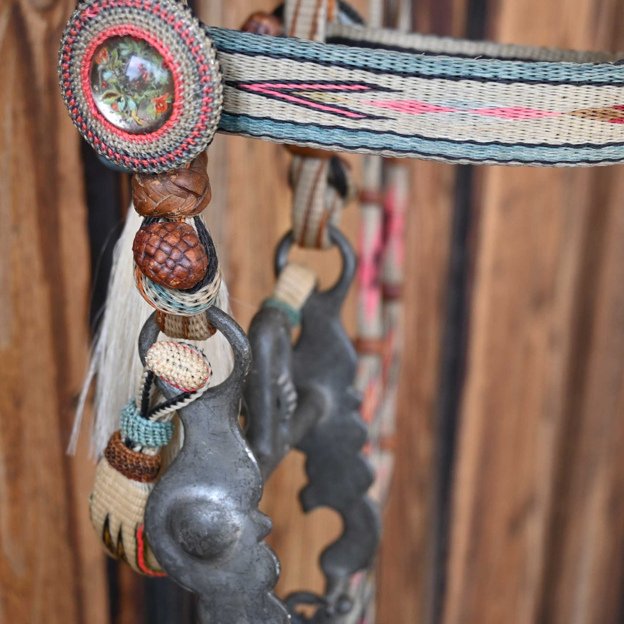 Stunning Prison Made in Deer Lodge MT. Mint Condition Horse Hair Bridle Rig - Image 3