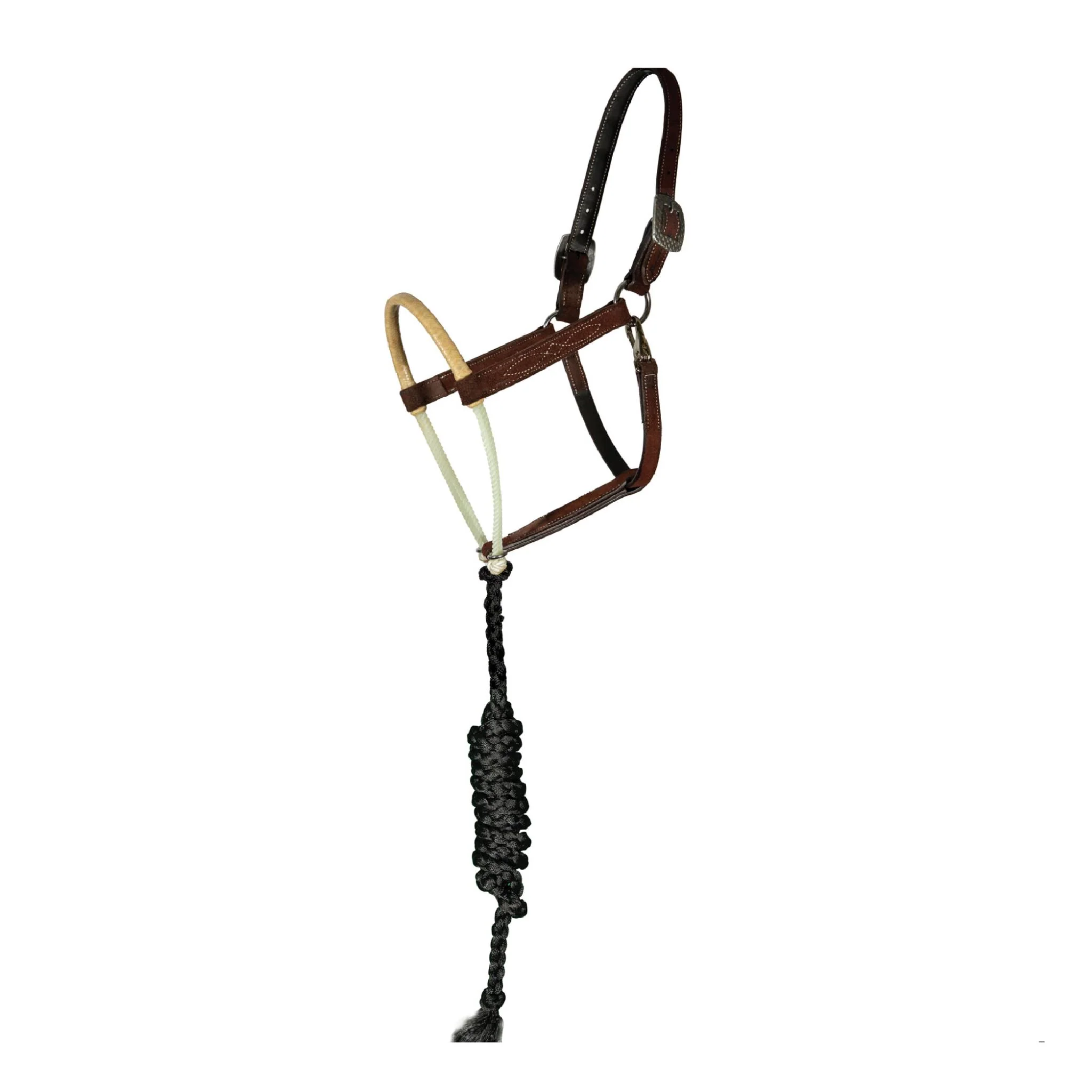 Professional's Choice Rawhide Wrapped Rope Nose Halter - Image 2