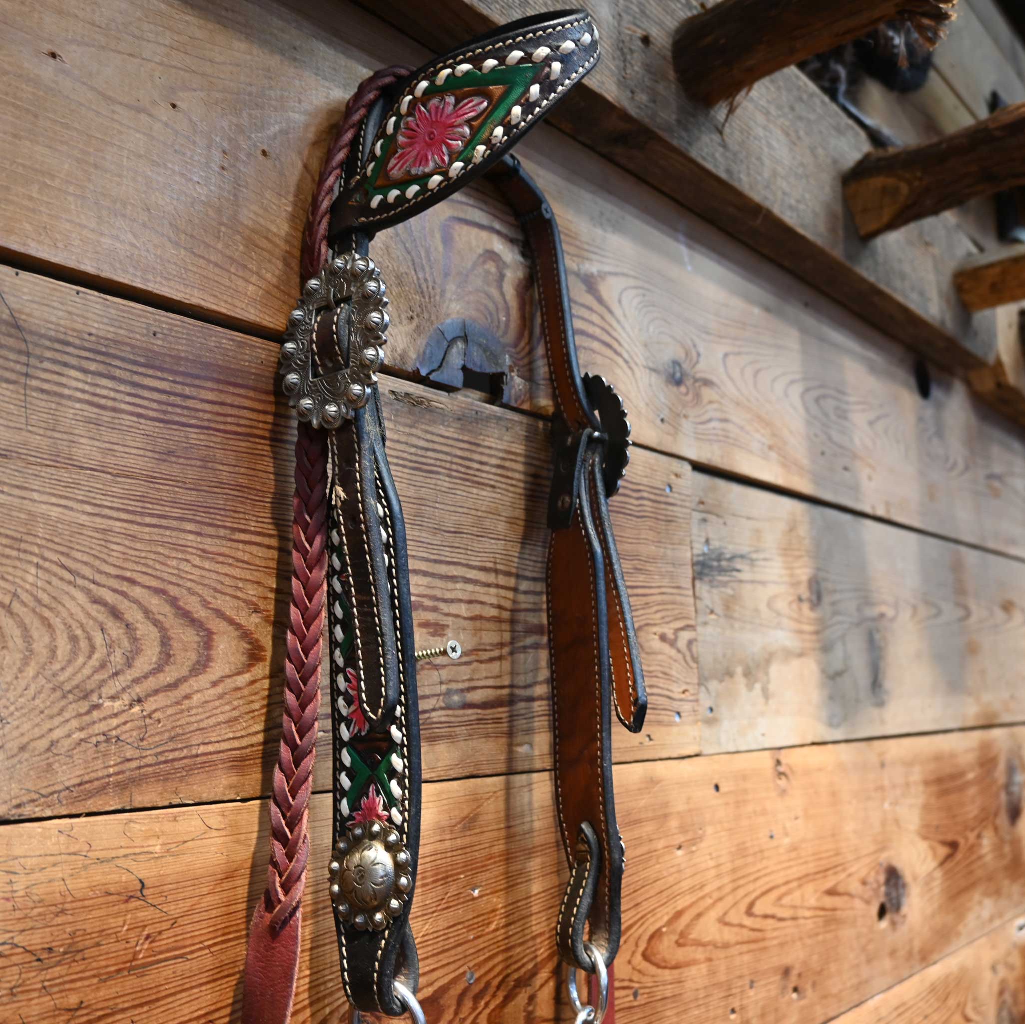 Professional's Choice Twisted Wire Snaffle Bridle Rig w/ Single Ear Headstall - Image 3