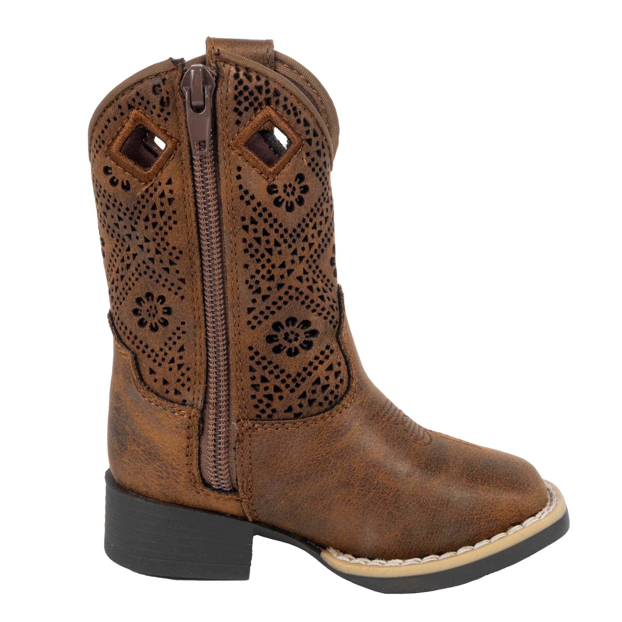 Twisted Toddler Prue Floral Square Toe Boot - Image 2