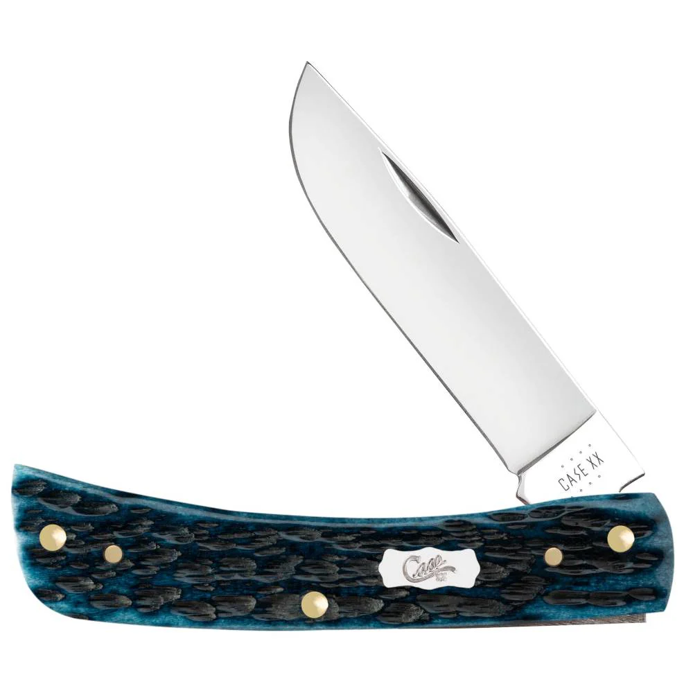 Case Pocket Worn Mediterranean Blue Sod Buster Jr