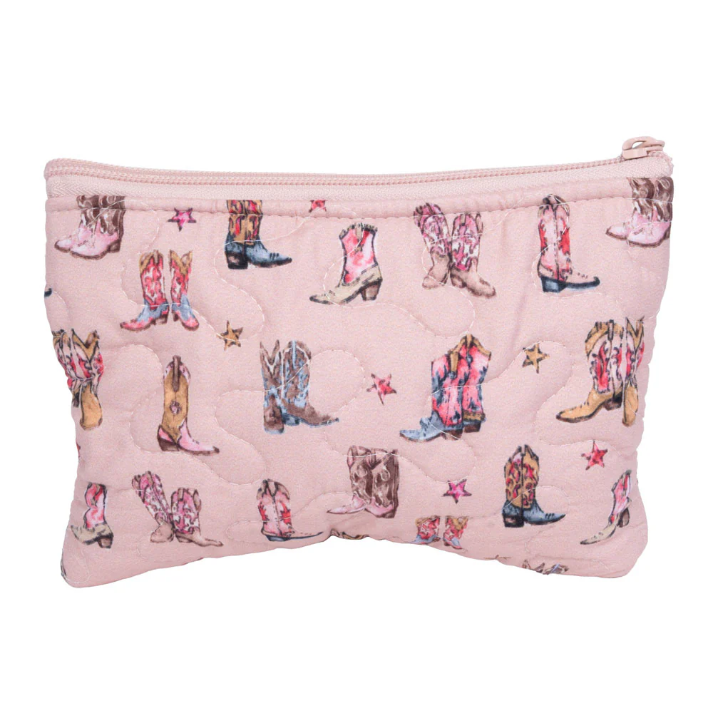 Thunderbird Boots Small Quilted Make Up Bag