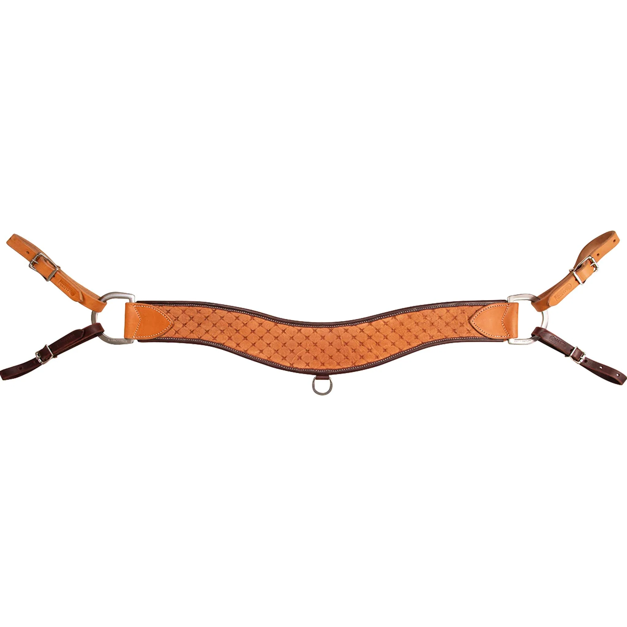 Martin Saddlery 4" Quilted Stamp Steer Roper Breast Collar - Image 2