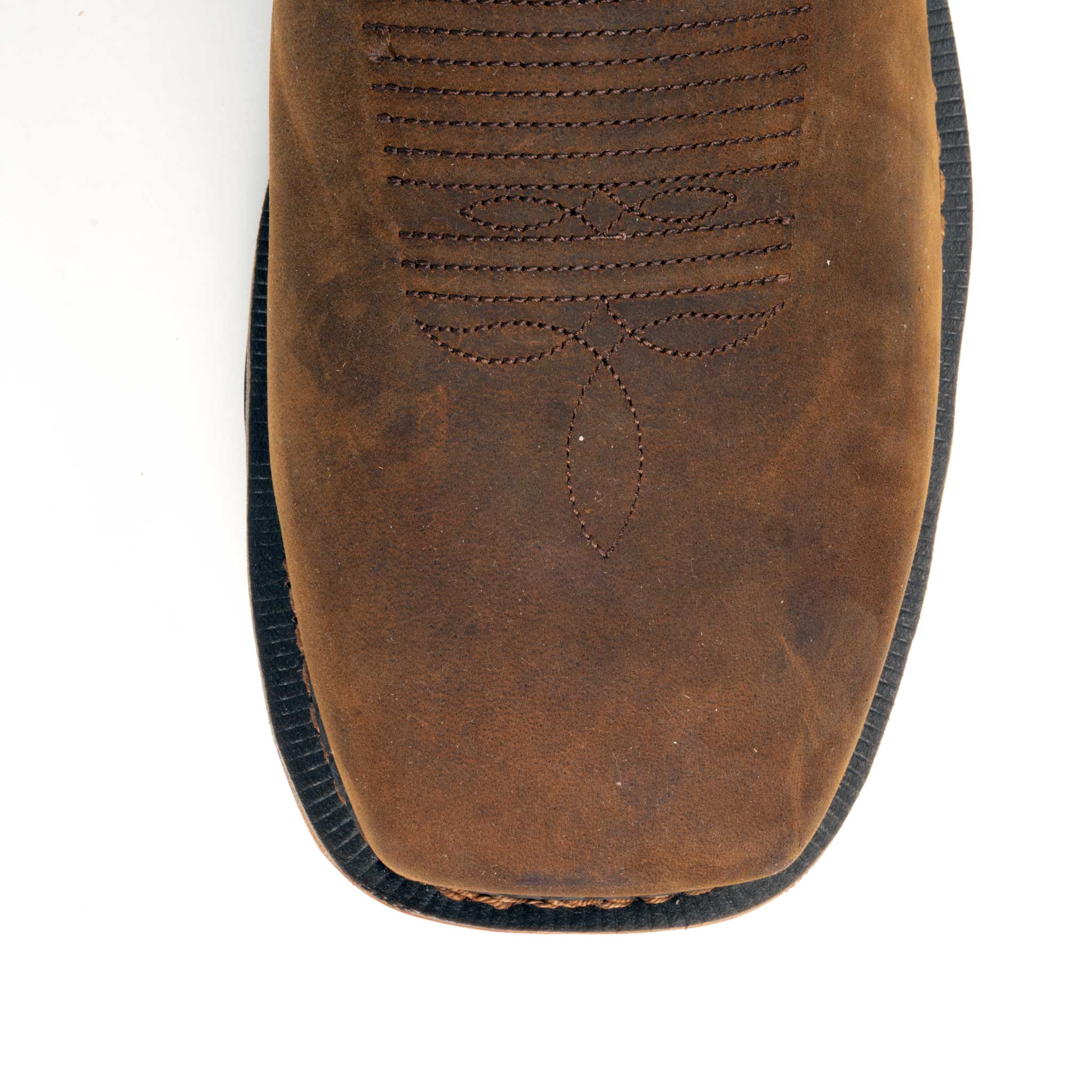 R. Watson Men's Peanut Cowhide Square Toe Work Boot - Image 2