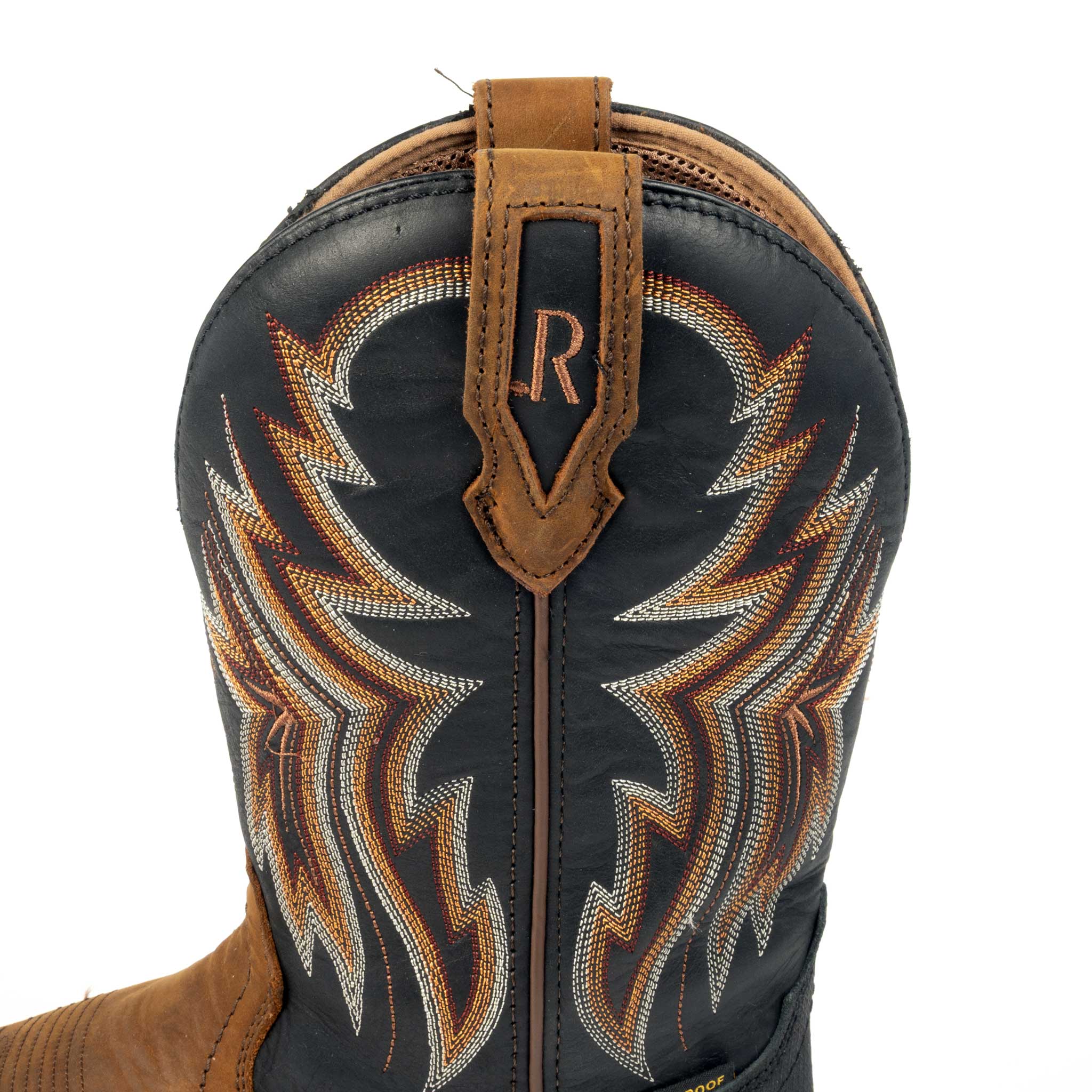 R. Watson Men's Peanut Cowhide Square Toe Work Boot - Image 3