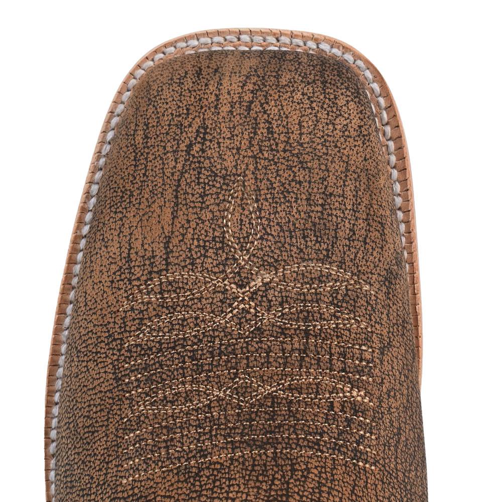 R. Watson Men's Tan Camel Square Toe Boot - Image 3