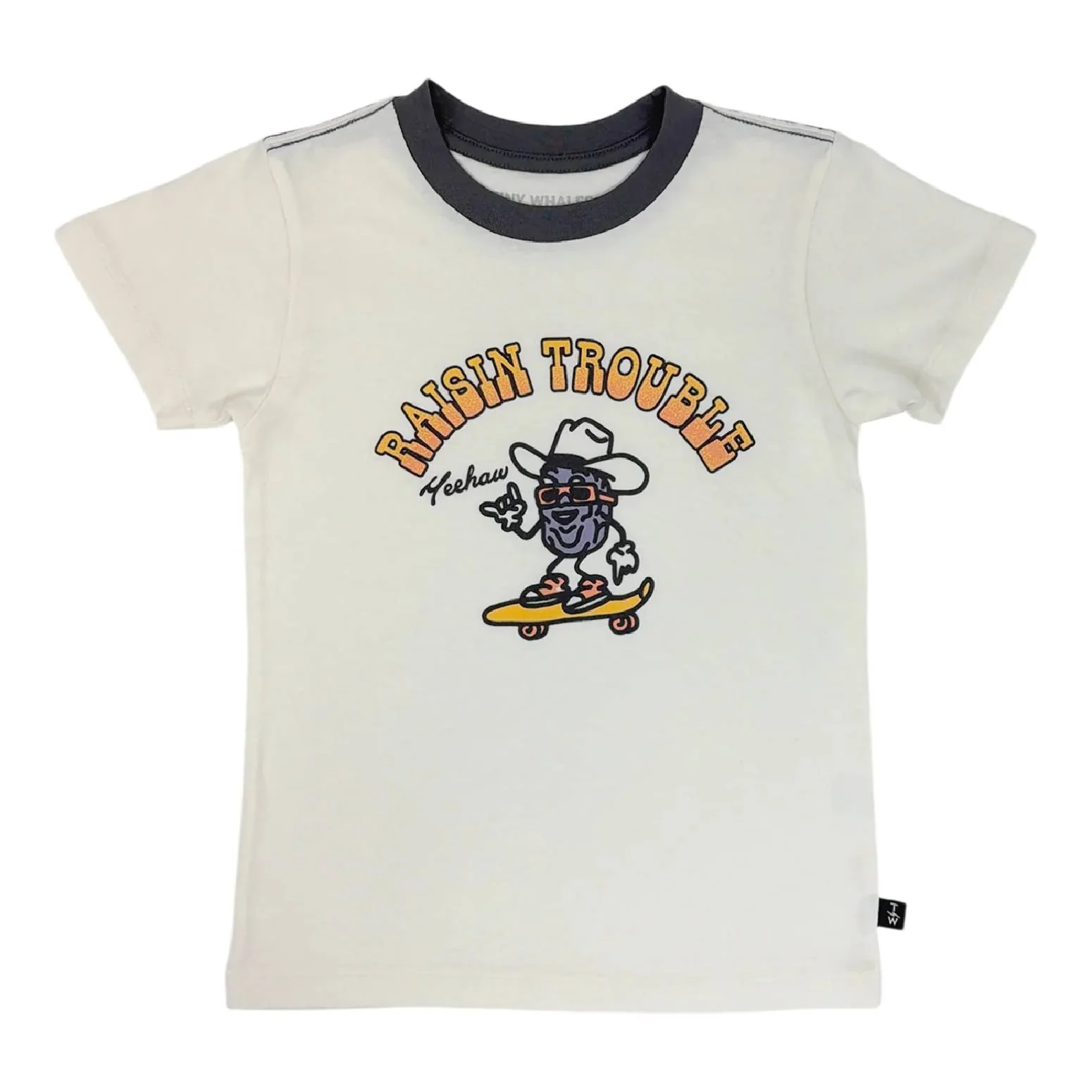 Tiny Whales Boy's Raisin Trouble Tee