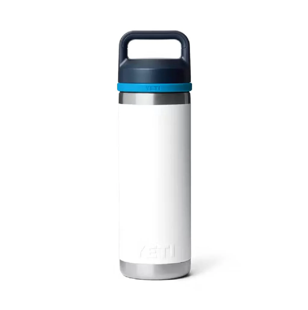 Yeti Rambler 18oz Bottle Chug - White/Blue
