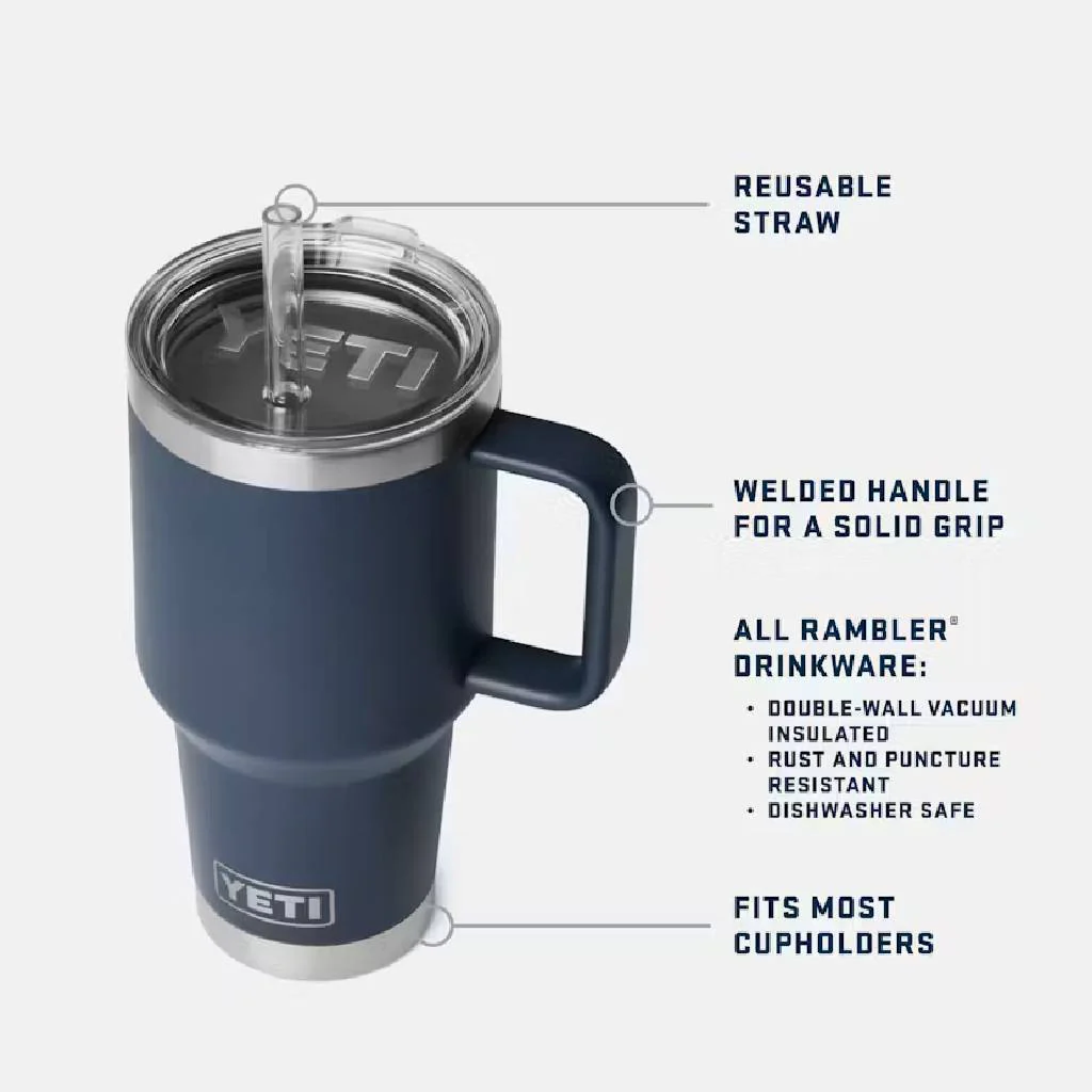 Yeti Rambler 35oz Straw Mug - Cape Taupe - Image 2