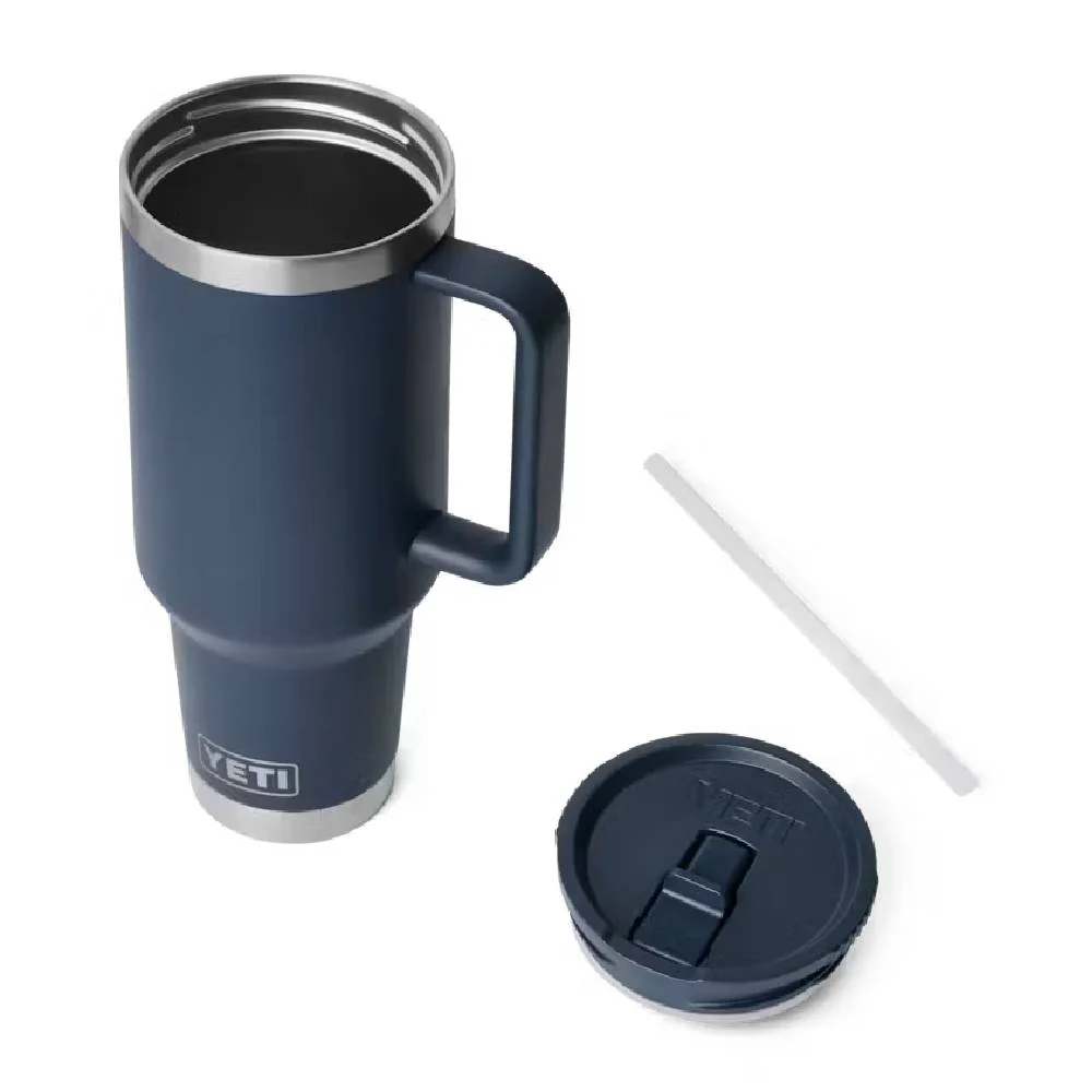 Yeti Rambler 40oz Travel Straw Mug - Navy - Image 3