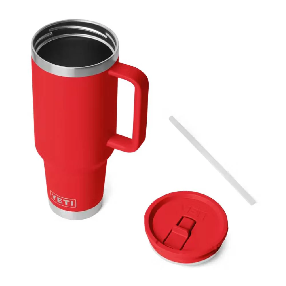 Yeti Rambler 40oz Travel Straw Mug - Rescue Red - Image 3