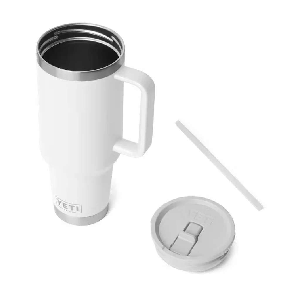 Yeti Rambler 40oz Travel Straw Mug - White - Image 2