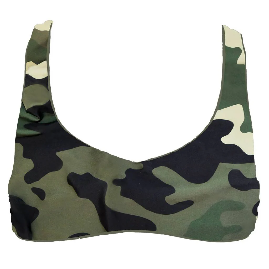 Hooey Women's Rampy Camo Reversible Bikini Top