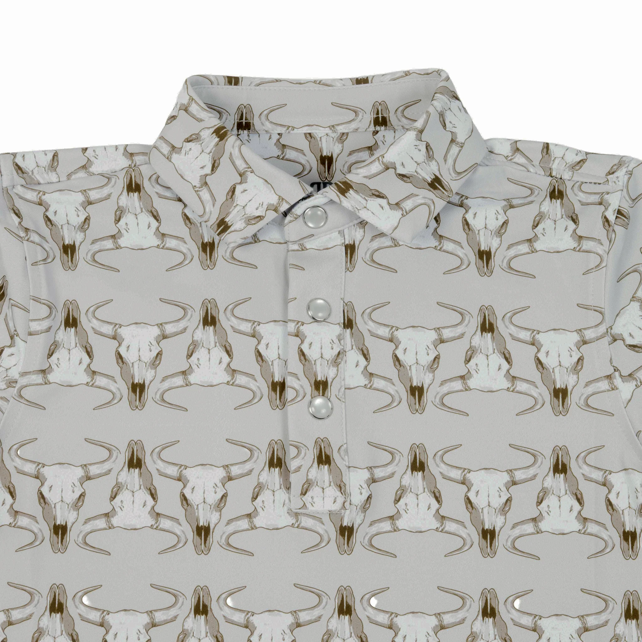 Ferrell Brand Men's Ranger Cream Polo Snap Shirt - Image 2