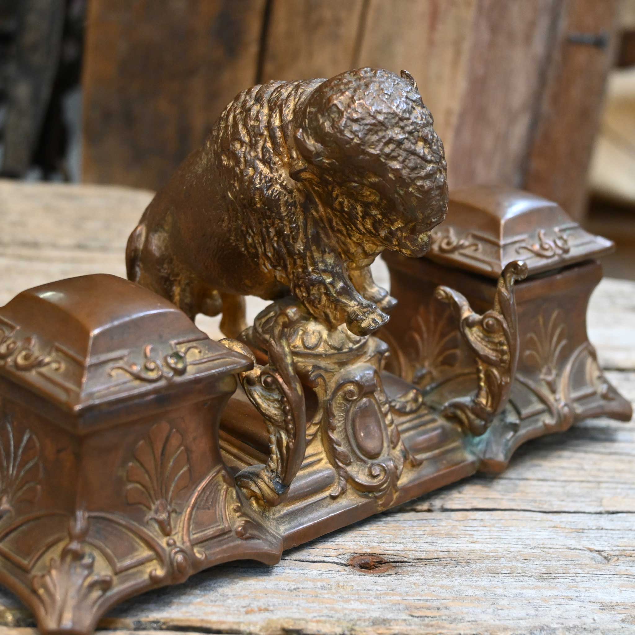 Rare Buffalo Inkwell - Image 2