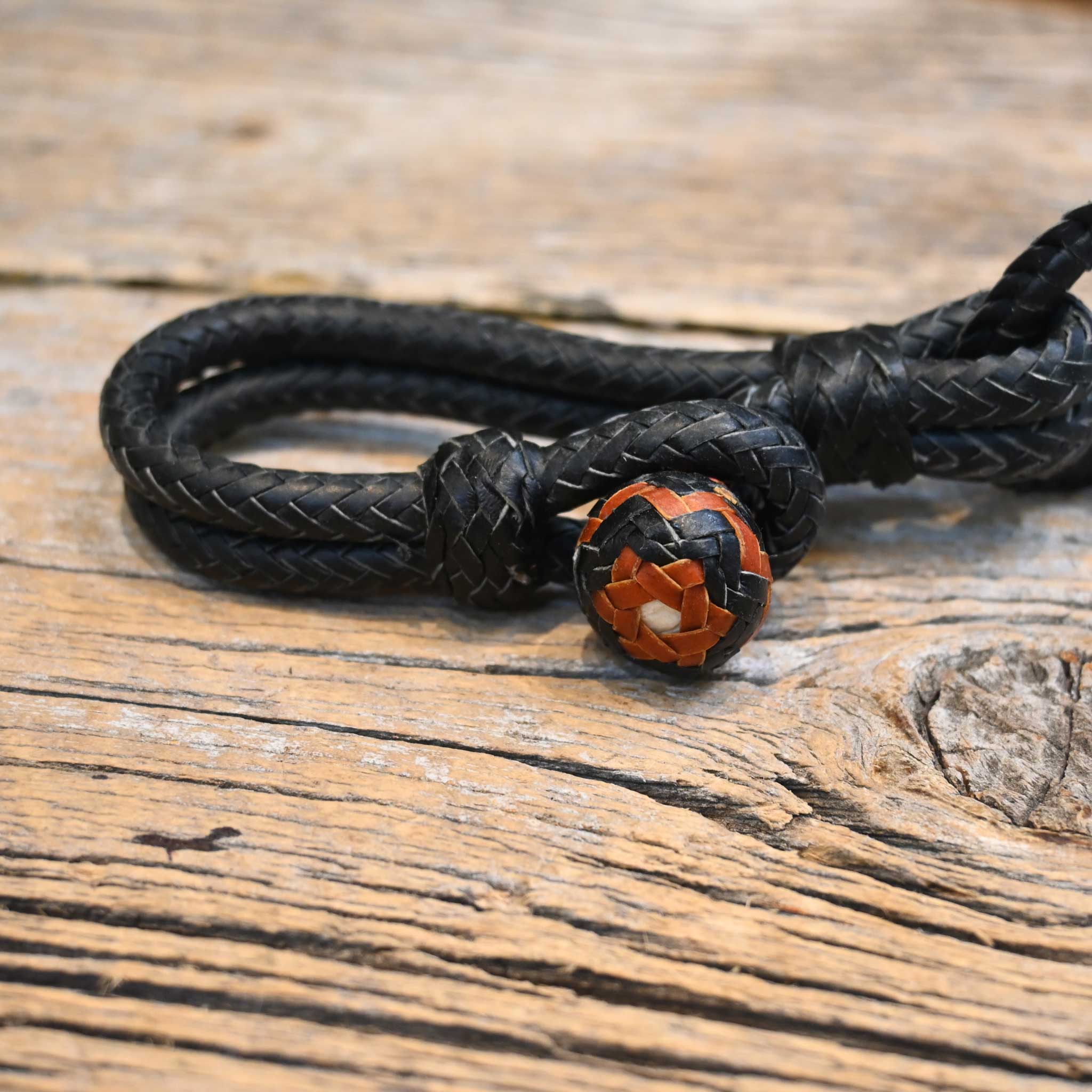 Black Rawhide Bit Hobble - Image 2