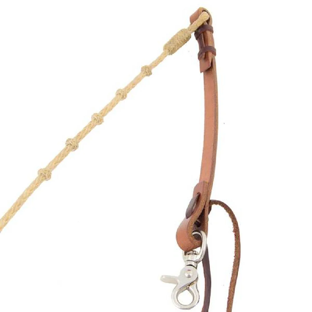 Teskey's Rawhide Round Braided Roping Rein - Image 2
