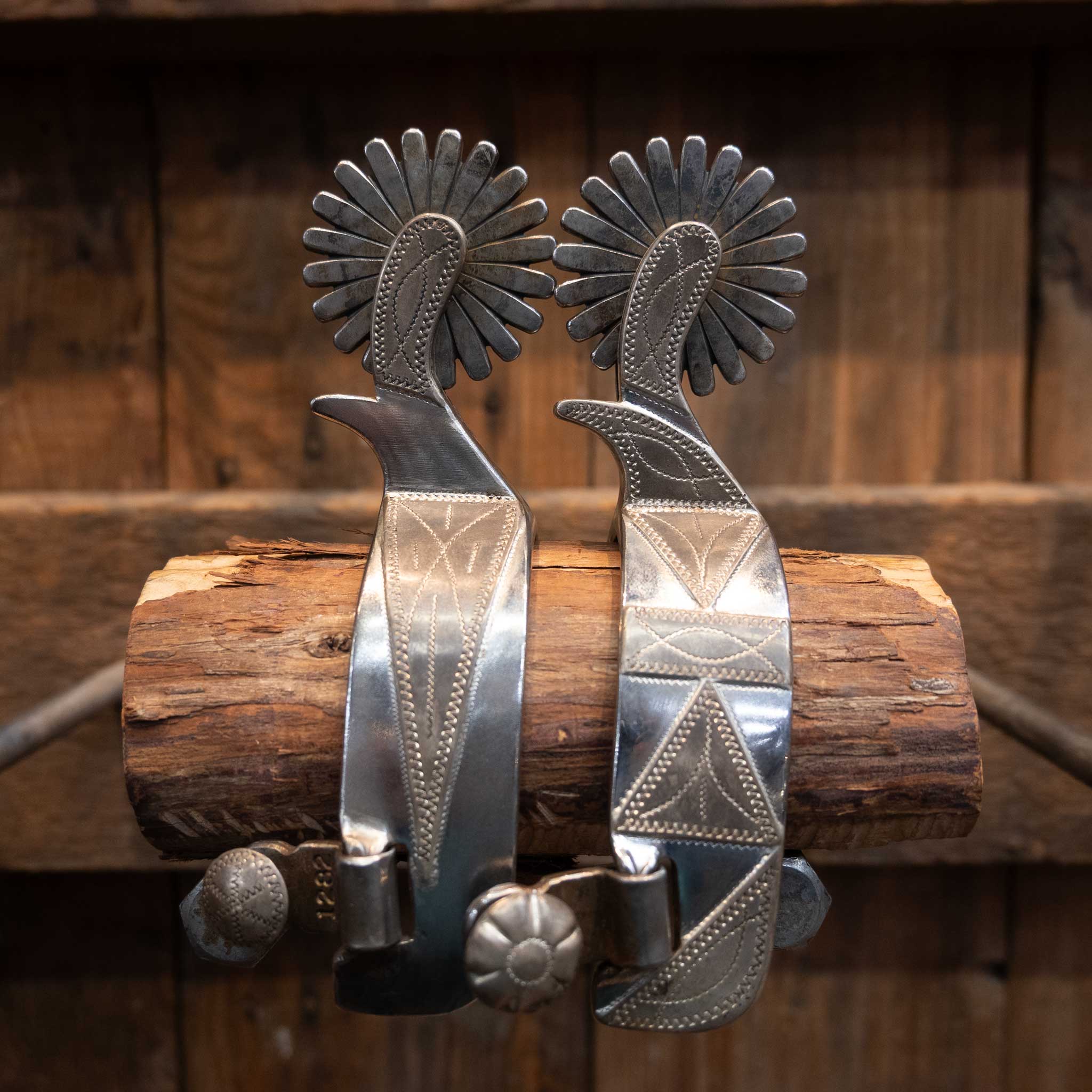 Ray Anderson #1282 Mounted Silver Spur 1513 - Image 2