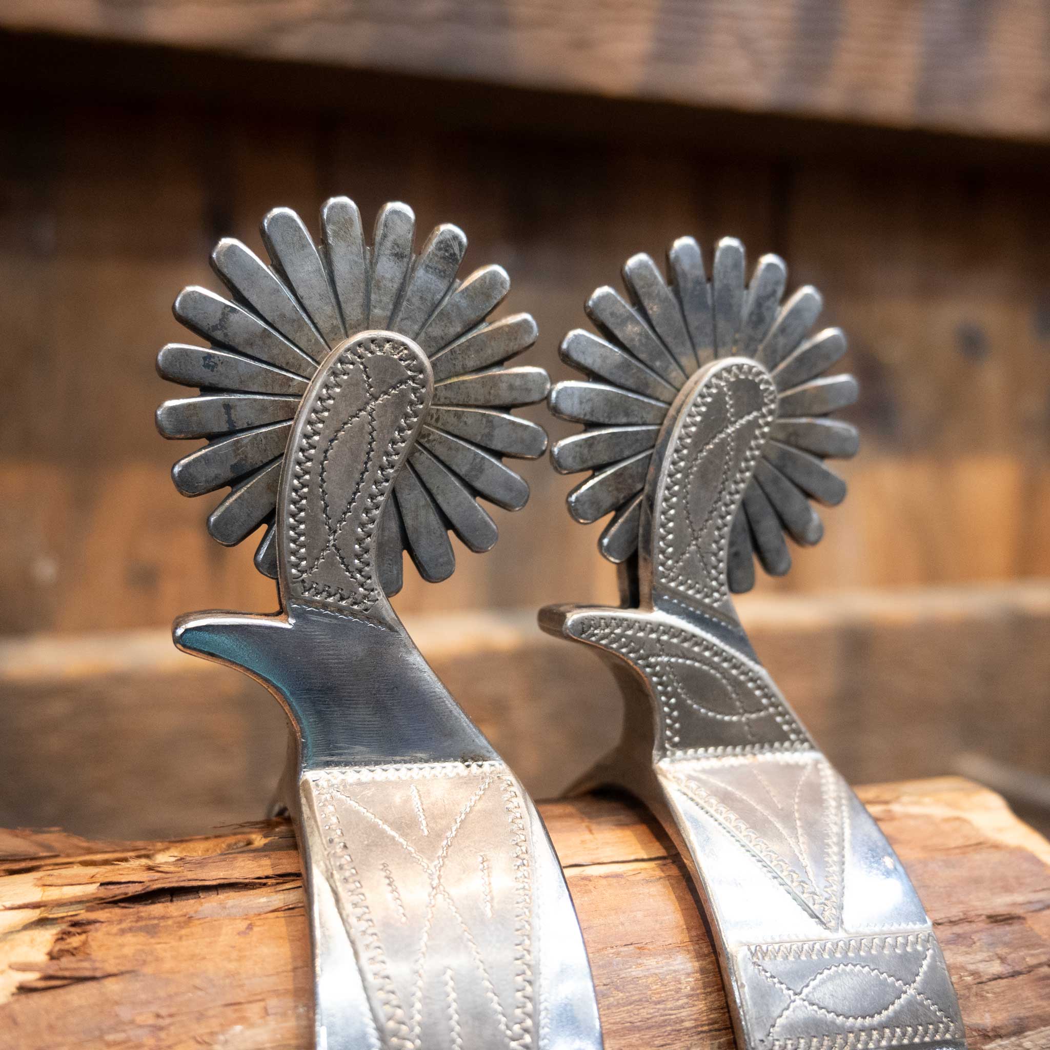 Ray Anderson #1282 Mounted Silver Spur 1513 - Image 3