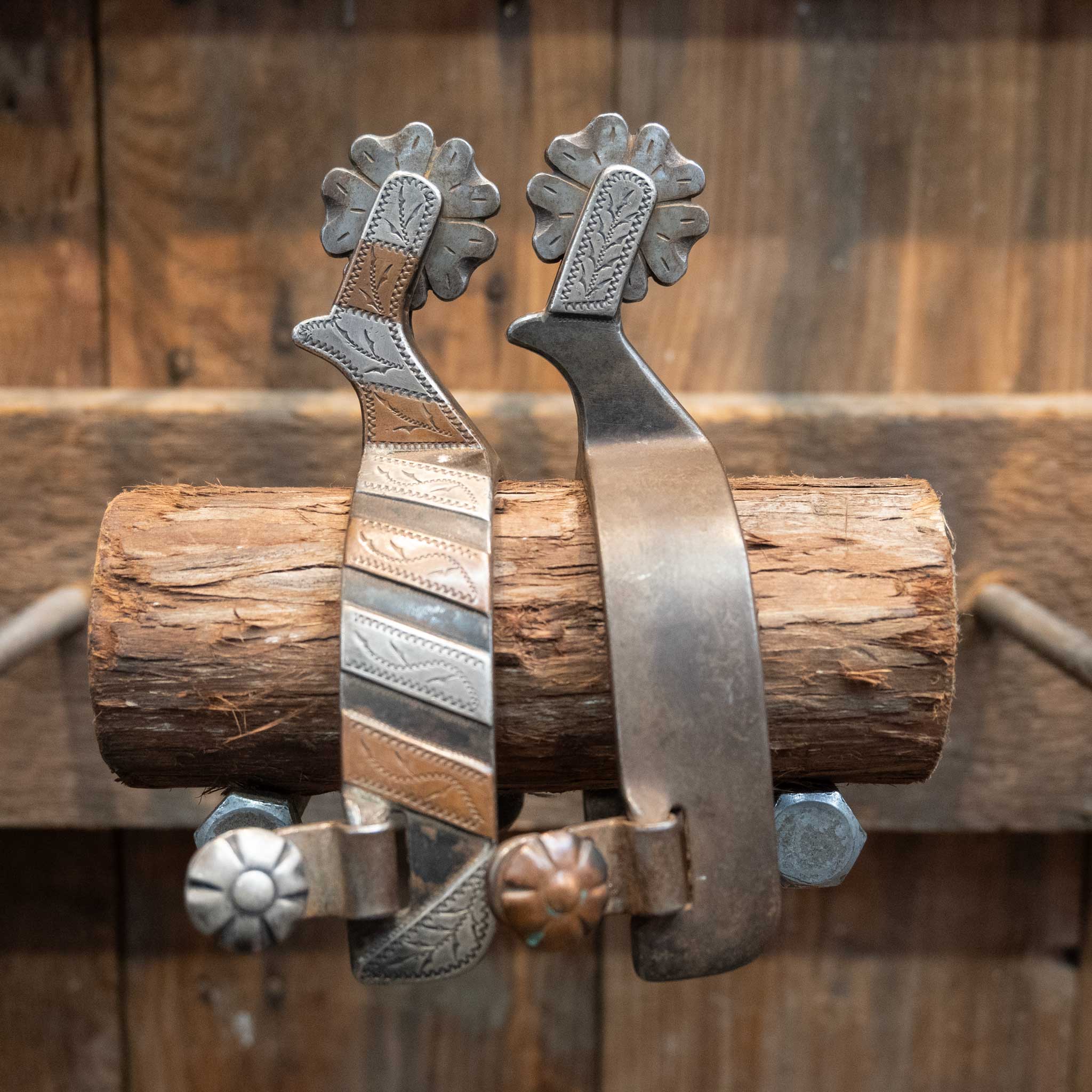 Ray Anderson Silver & Cooper Bars Mounted Spur
