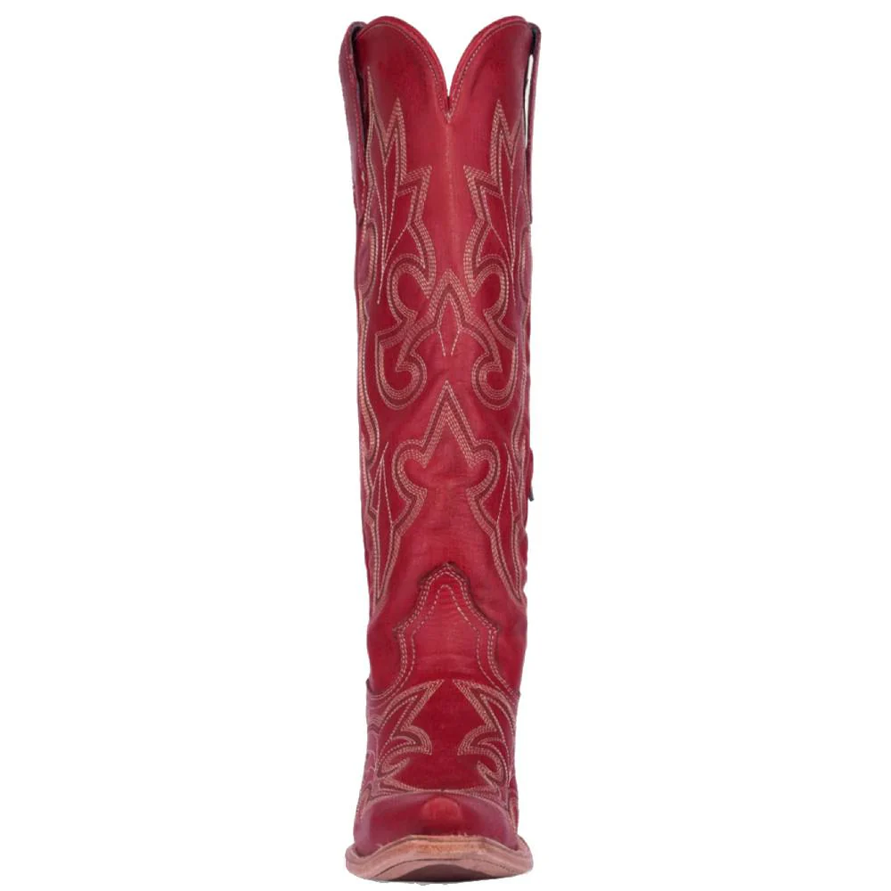 Corral Red Embroidered Tall Boot - Image 5