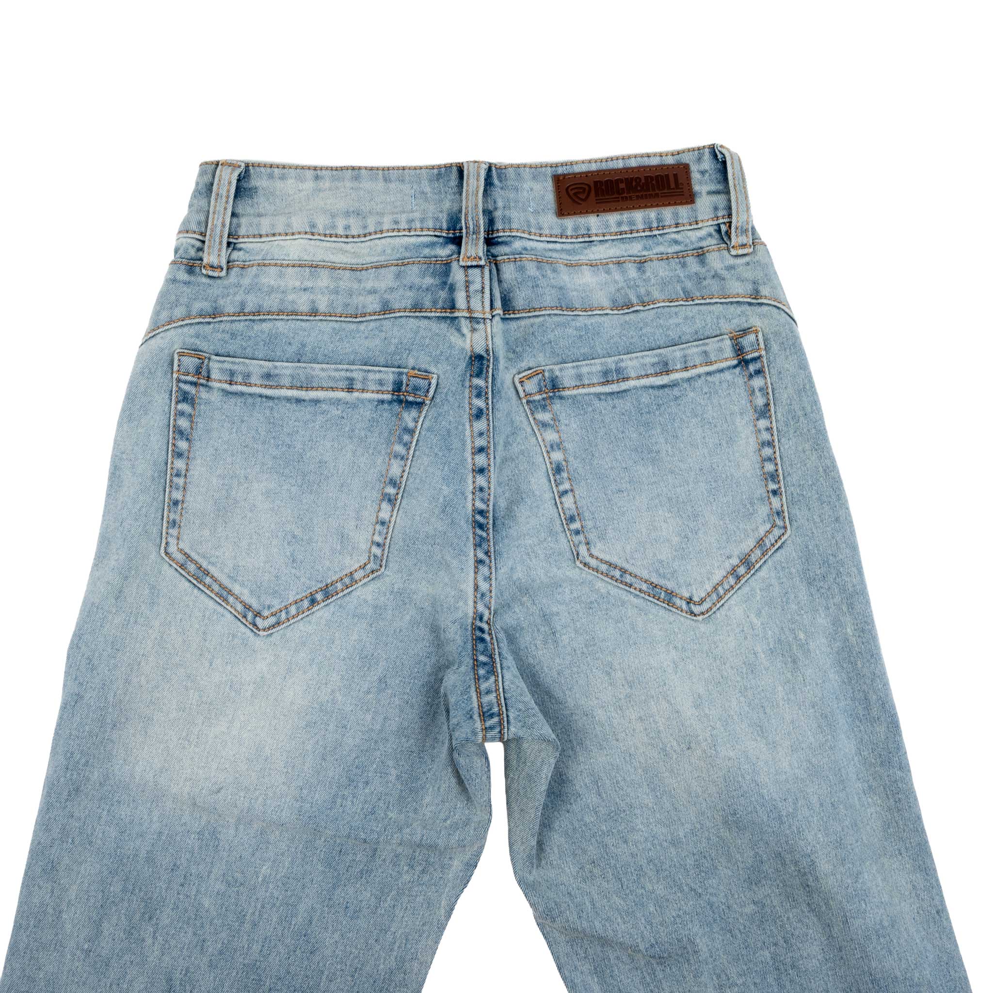 Rock & Roll Denim Women's Released Hem High Rise Trouser - Image 3