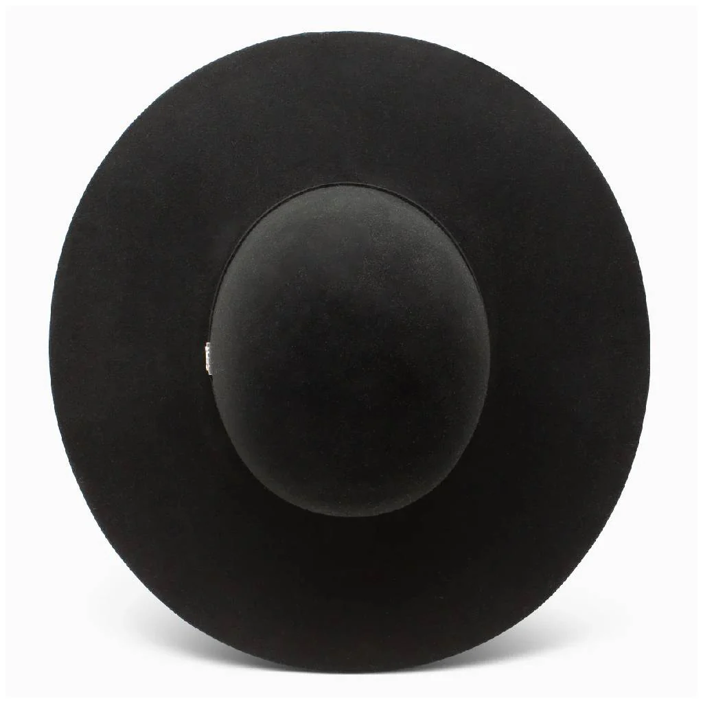 Resistol 100X Open Crown Felt Hat - Black - Image 4