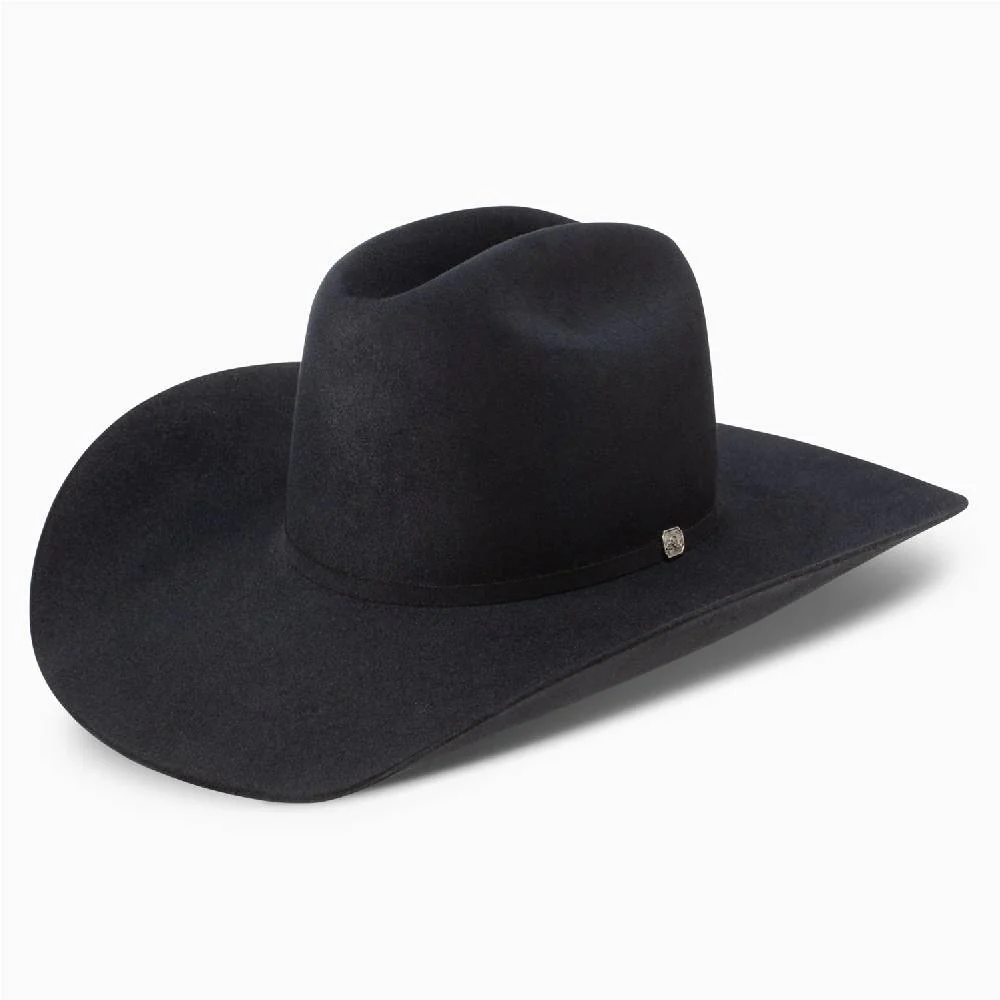 Resistol 10X Chute Boss Black Pre-Creased Felt Hat