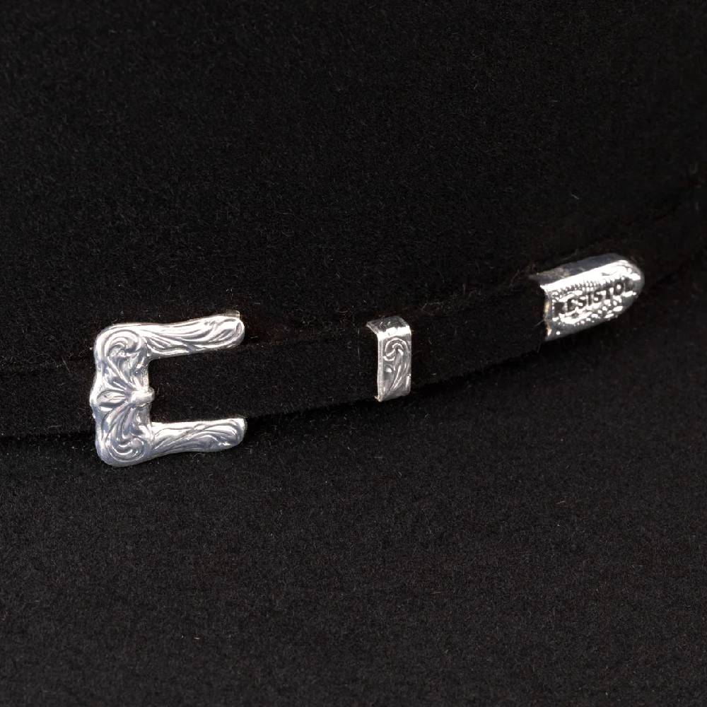 Resistol 20X Black Gold Open Crown Felt Hat - Image 2