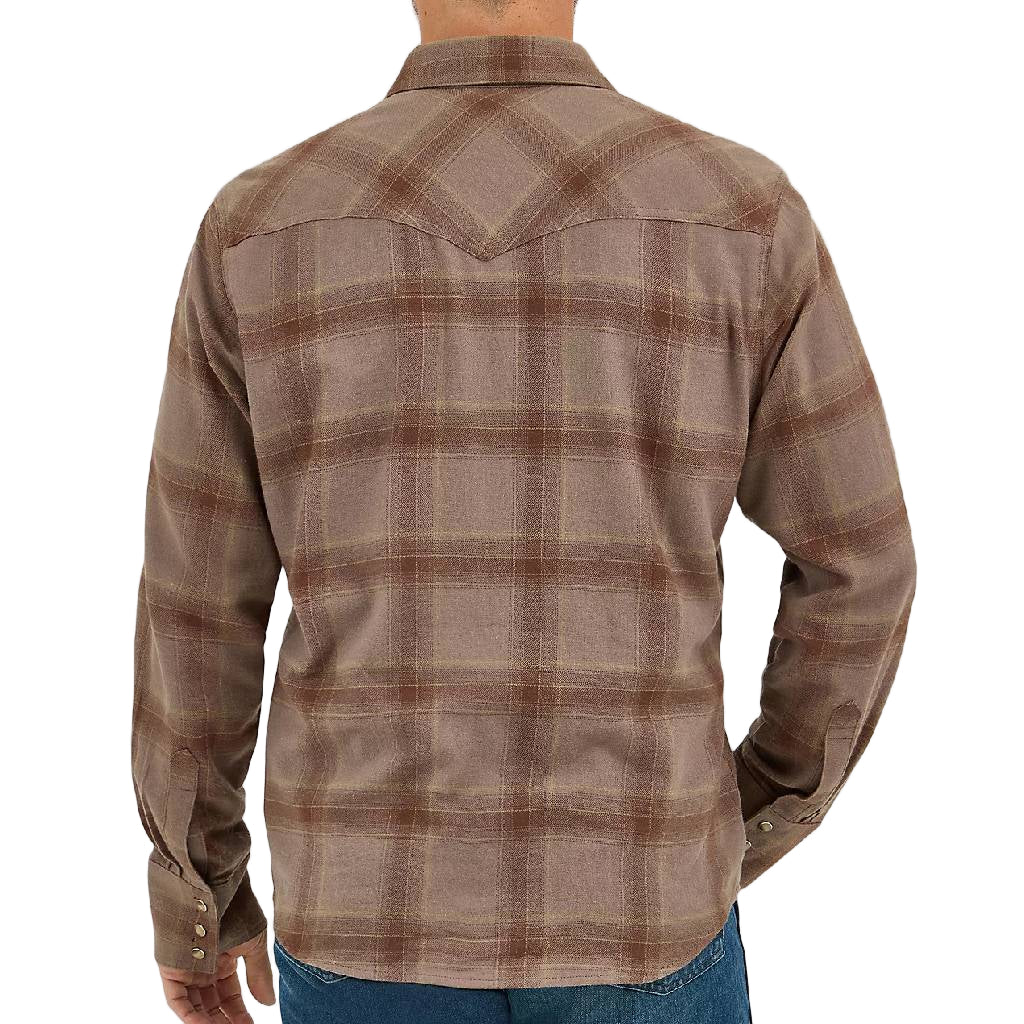 Wrangler Men's Retro Flannel Plaid Pearl Snap Shirt - Image 2