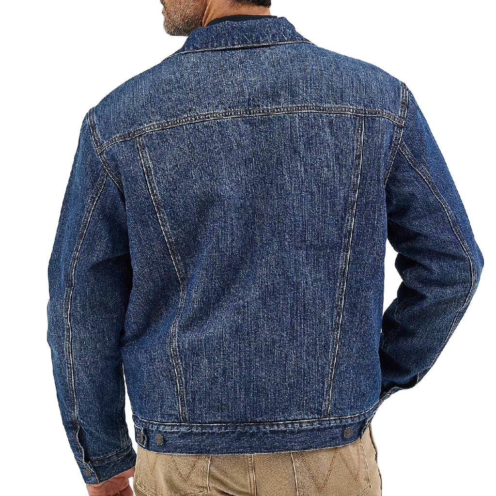 Wrangler Men's Retro Sherpa Lined Western Denim Jacket - FINAL SALE - Image 2