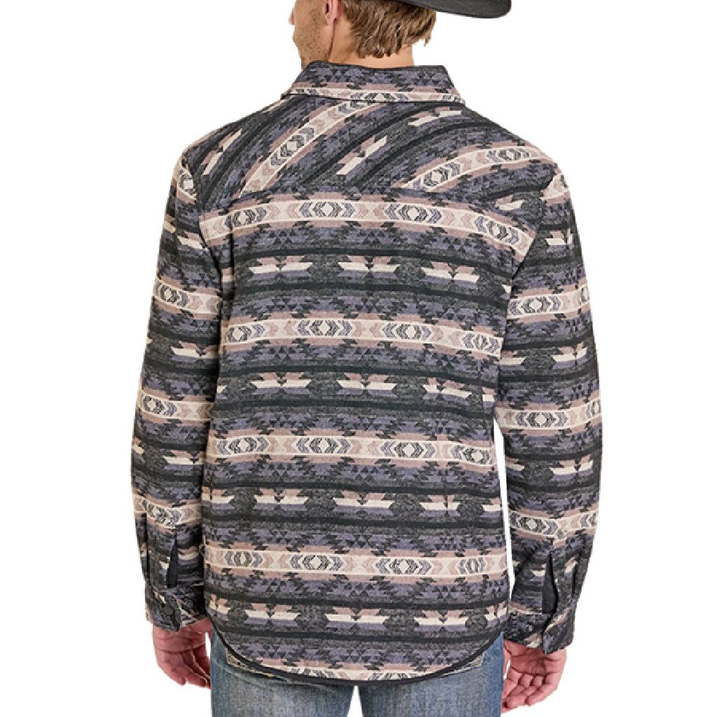Rock & Roll Denim Men's Reversible Aztec Shirt Jacket - FINAL SALE - Image 3