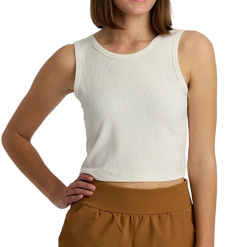 Free Fly Ribbed Bamboo Tank - Sea Salt