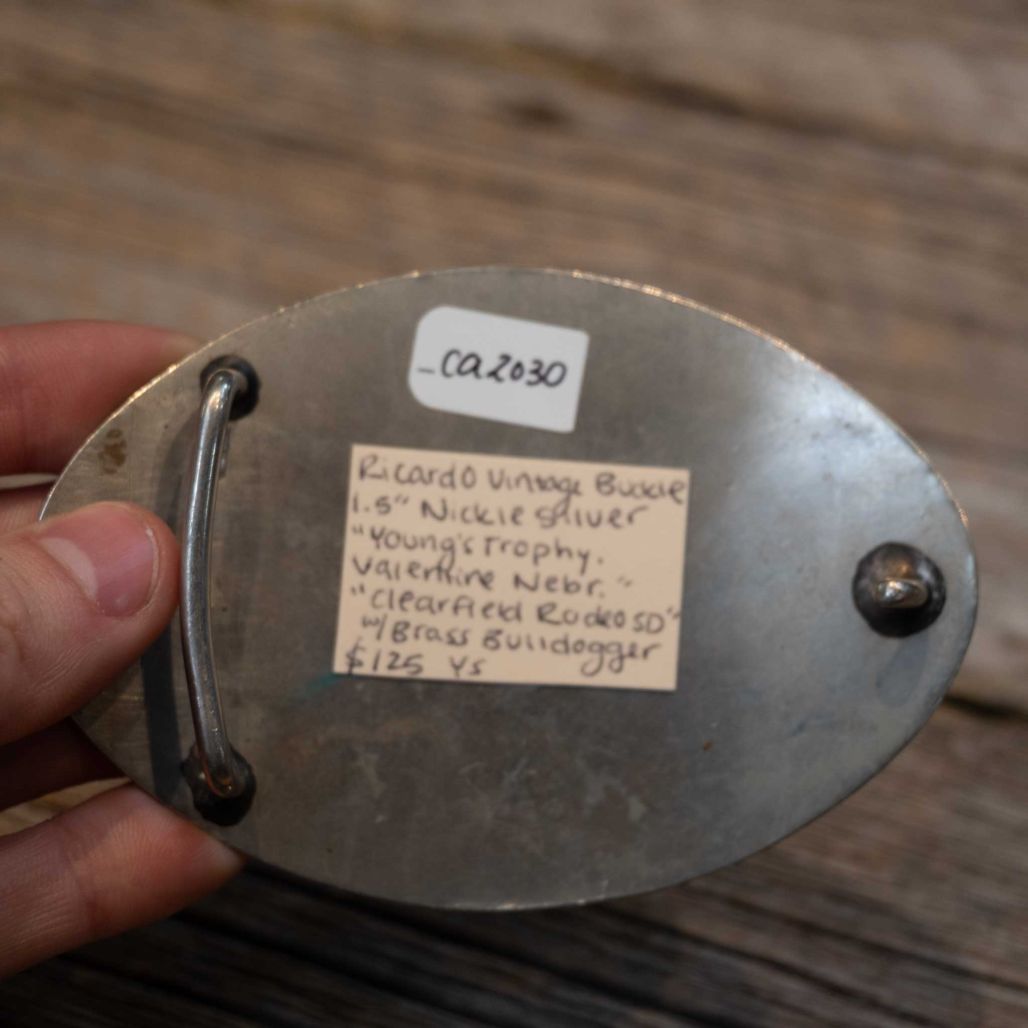 Vintage Bulldogger Trophy Buckle - Image 3
