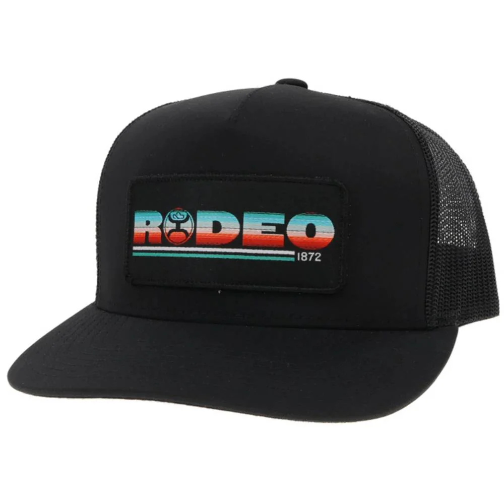 Hooey "Rodeo" Black Trucker Cap