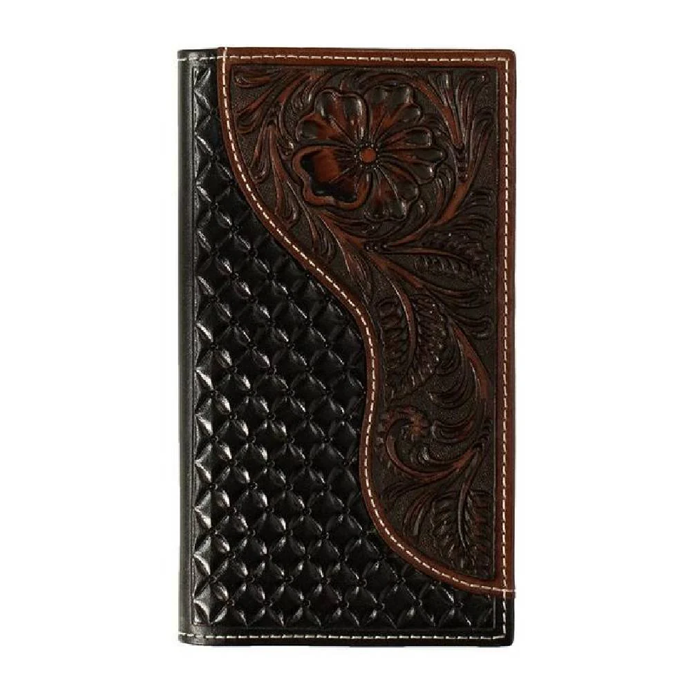 Nocona Floral Overlay Rodeo Wallet