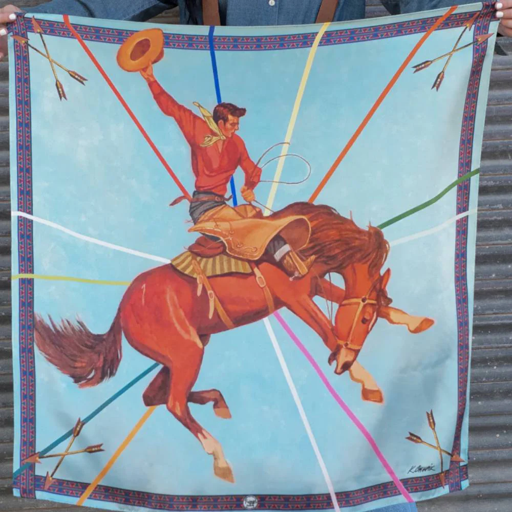 Fringe Scarves "Rodeo King" Short Wild Rag