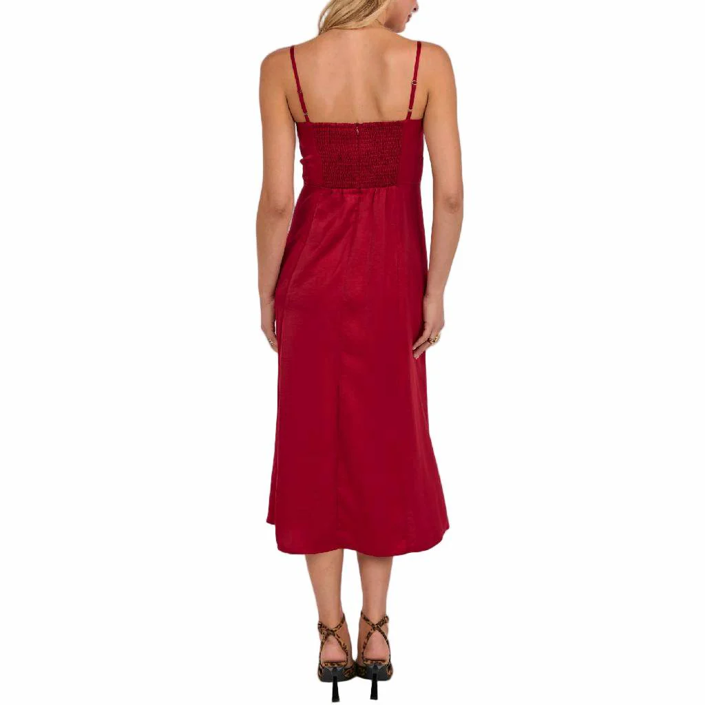 Sadie & Sage Romy Satin Bustier Midi Dress - FINAL SALE - Image 2
