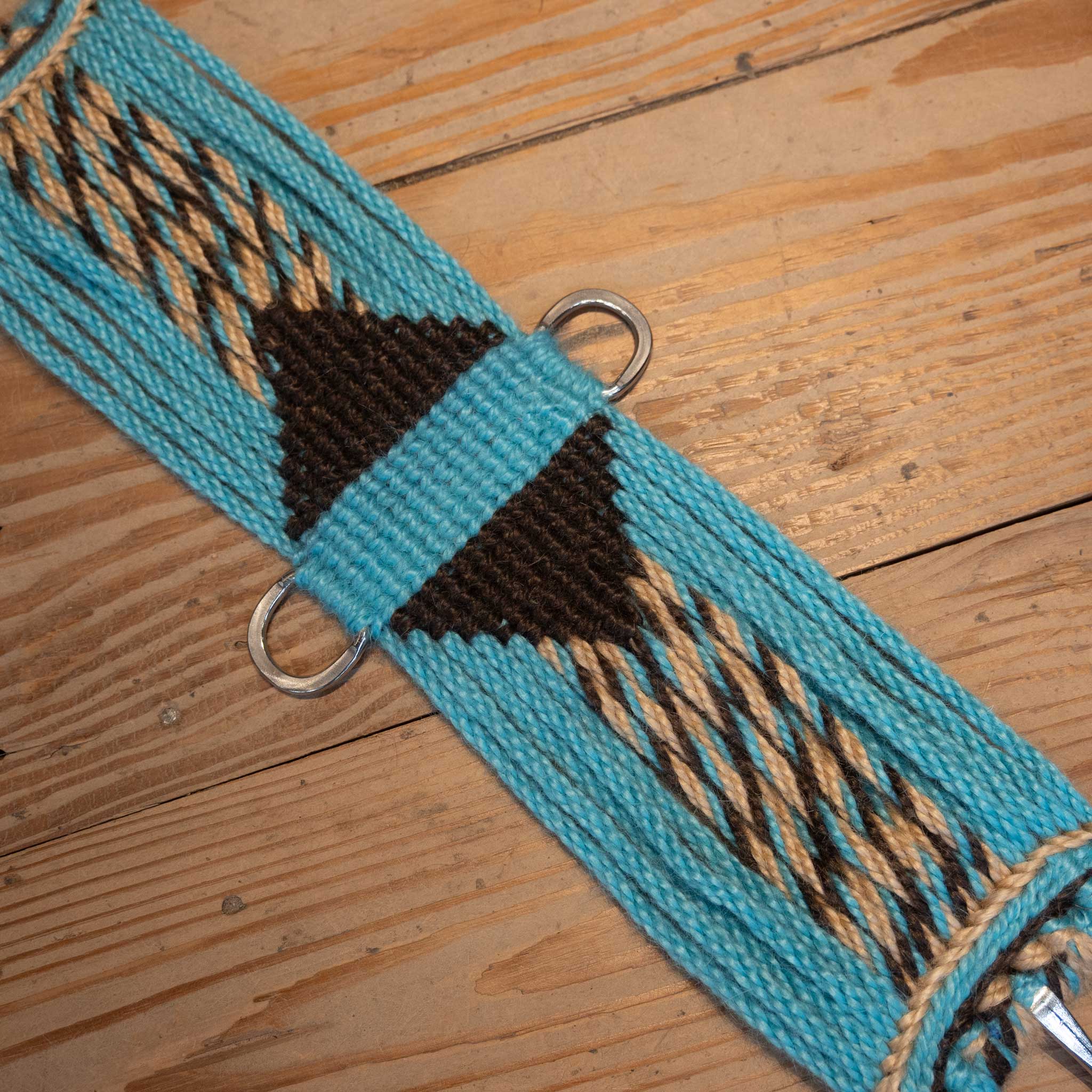 Rafter R 26" Turquoise Mohair Cinch - Image 2
