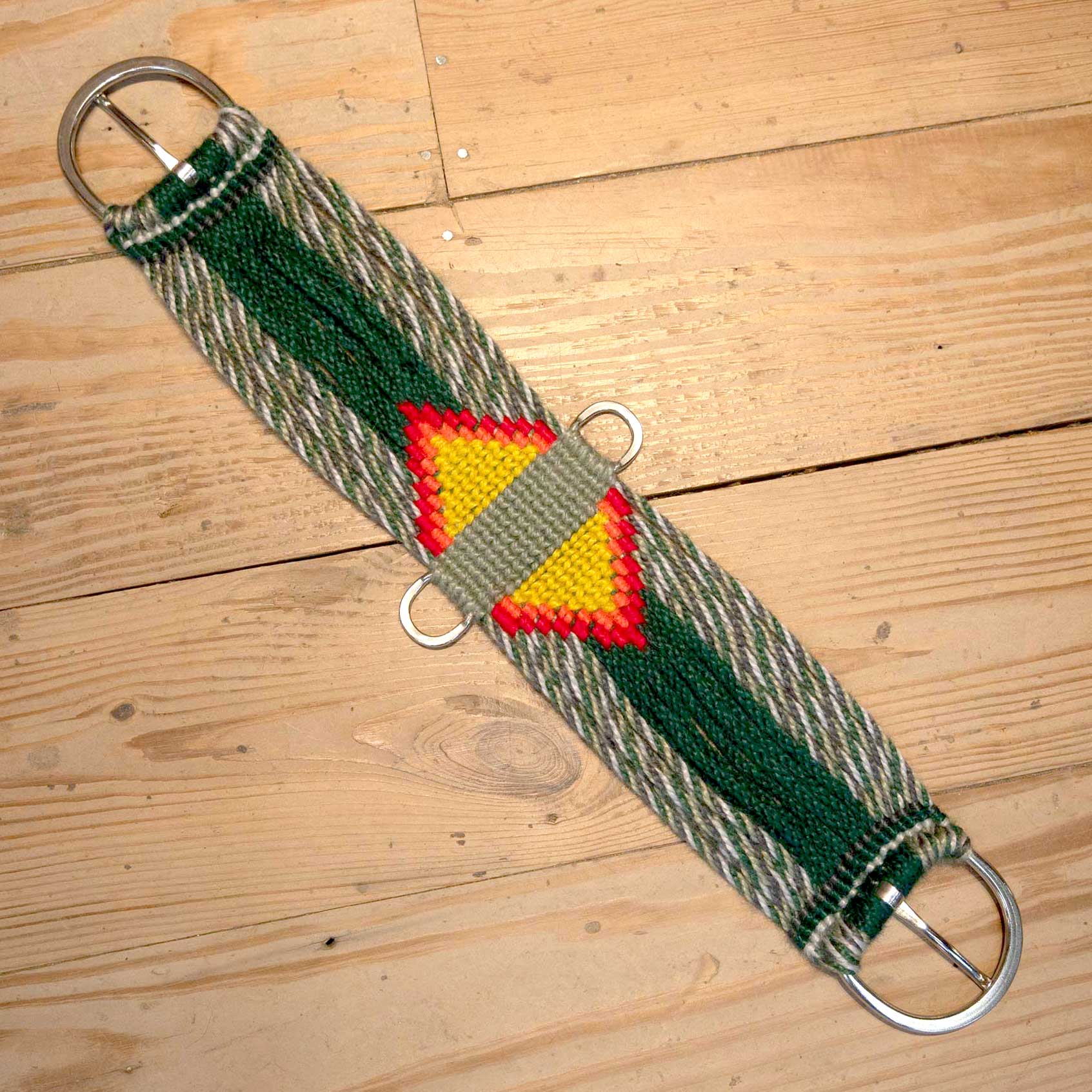 Rafter R 28" Green Mohair Cinch